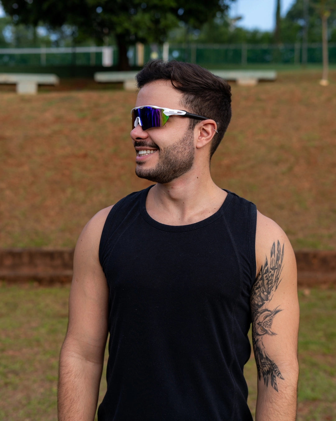 ÓCULOS IBIRAPUERA - BRANCO AZUL SAFIRA